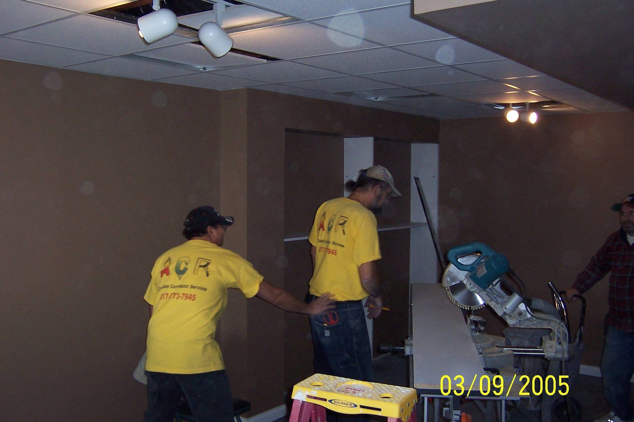 ACR team working on a commercial build-out