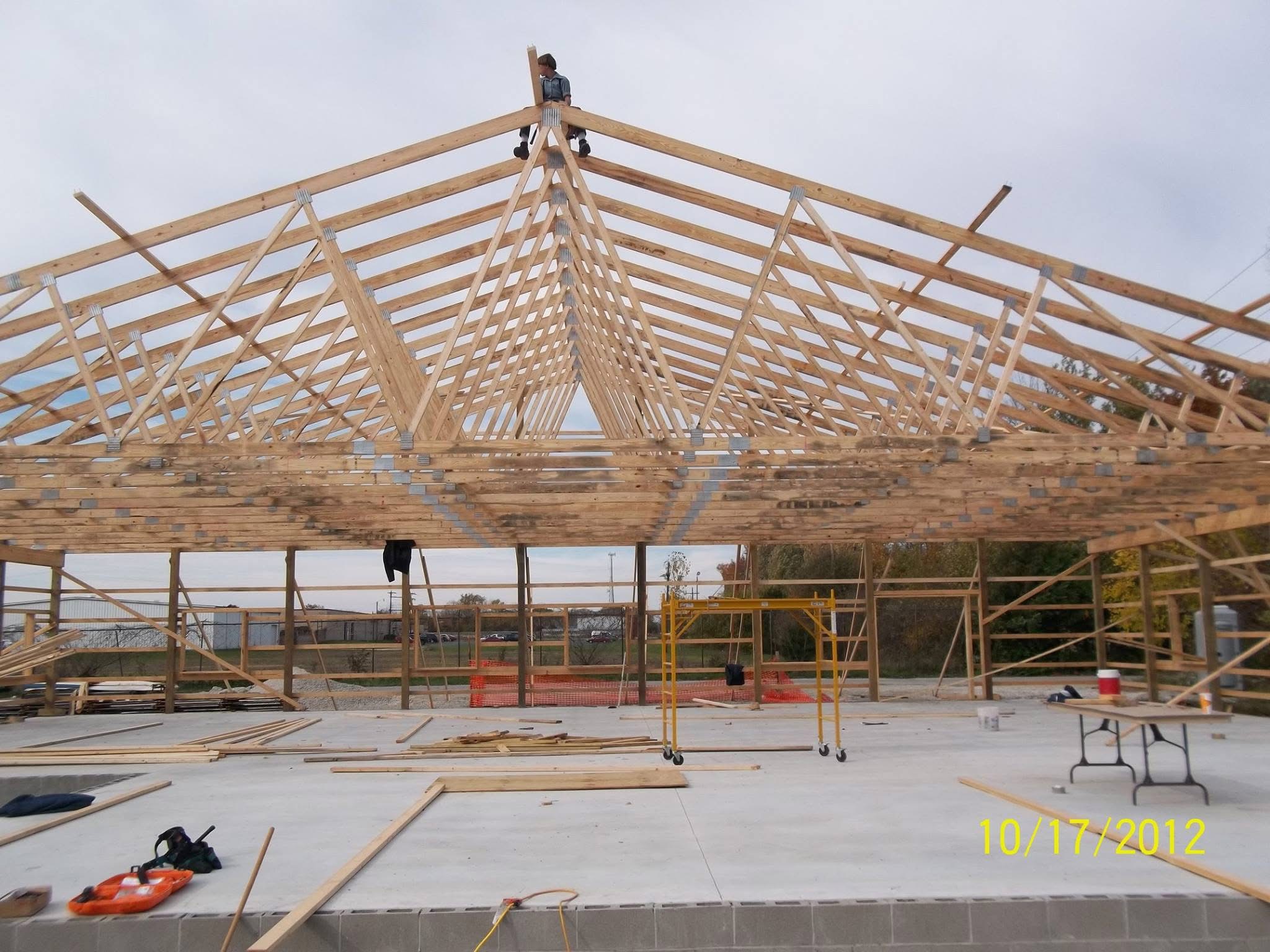Commercial construction framing project