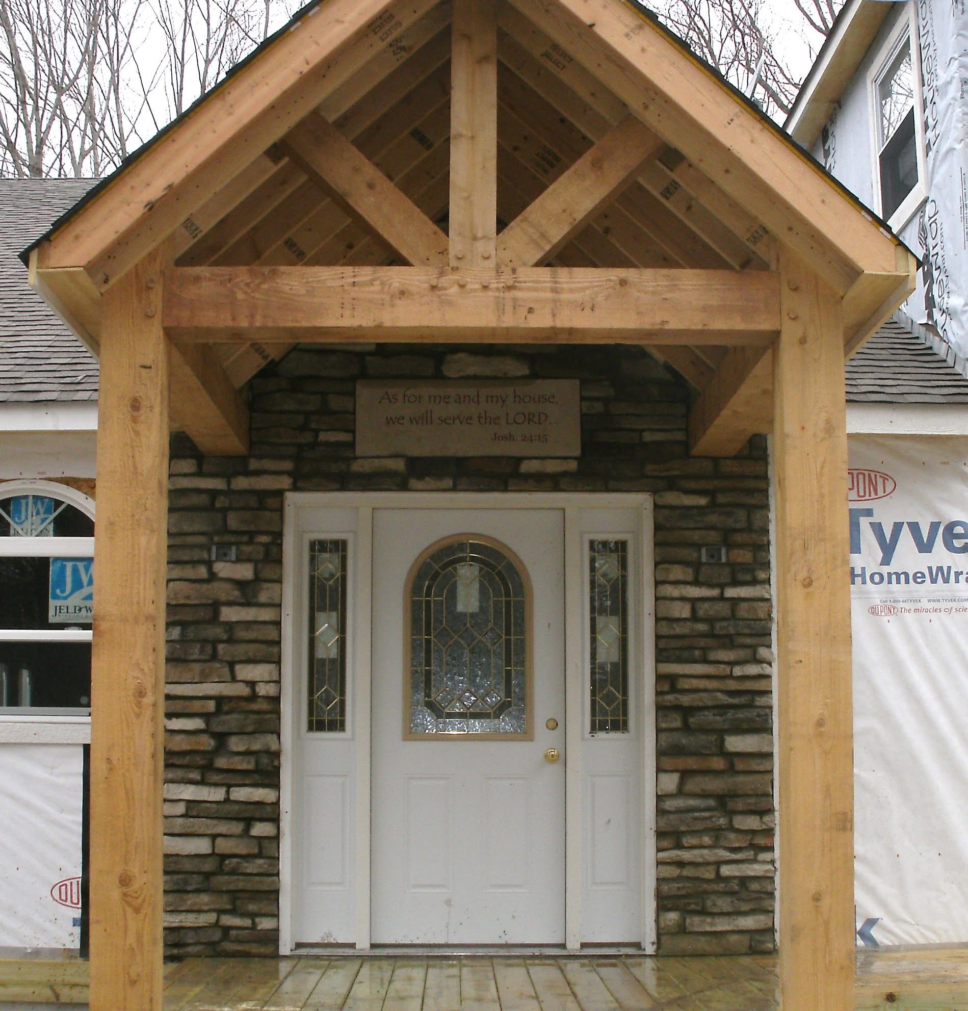 Finished entry construction detail